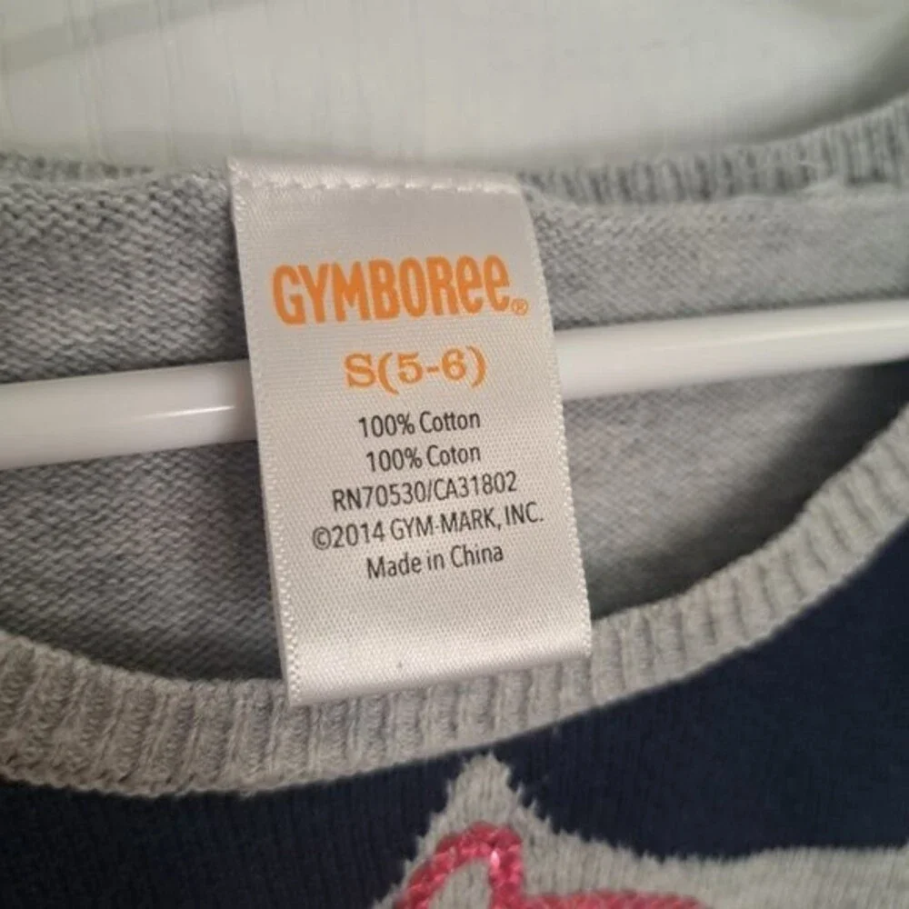 Gymboree Sequin Short Sleeve Sweater Collar